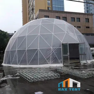 Big 20M/30M transparent dome tent for wedding party event can hold 300 people with floor and light system