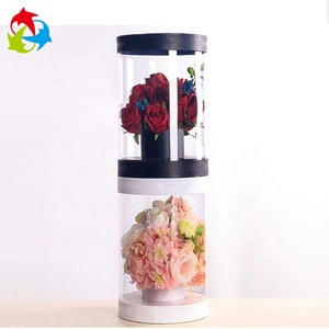 Custom <strong>Clear</strong> PVC Plastic Flower <strong>Box</strong> <strong>With</strong> <strong>Lid</strong> - Product Image 3
