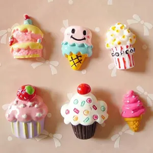 Free Shipping Sweet Ice Cream Cupcake Cabochon Phone Case DIY Art Deco Supplies