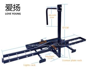Mise à niveau de charge 500 lb <span class=keywords><strong>Attelage</strong></span> <span class=keywords><strong>Support</strong></span> <span class=keywords><strong>Moto</strong></span> Porte-Bagages Scooter Transporteur porte-vélos porte-vélos - Product Image 2