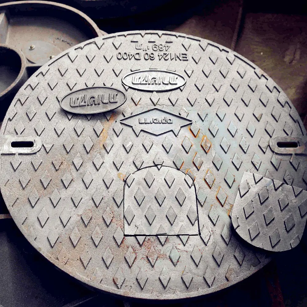 Semi Otomatis Manhole Cover Pasir Casting Molding Lini Produksi dan Cap Penutup Pasir Casting Mesin Cetak