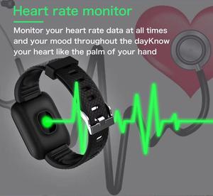 Pulsera Inteligente ID116 <span class=keywords><strong>Plus</strong></span> IP67, Monitor de Actividad Física con Pantalla a Color, Reloj Inteligente con Monitor de Ritmo Cardíaco, Presión Arterial, Podómetro y Monitor de Sueño - Product Image 3