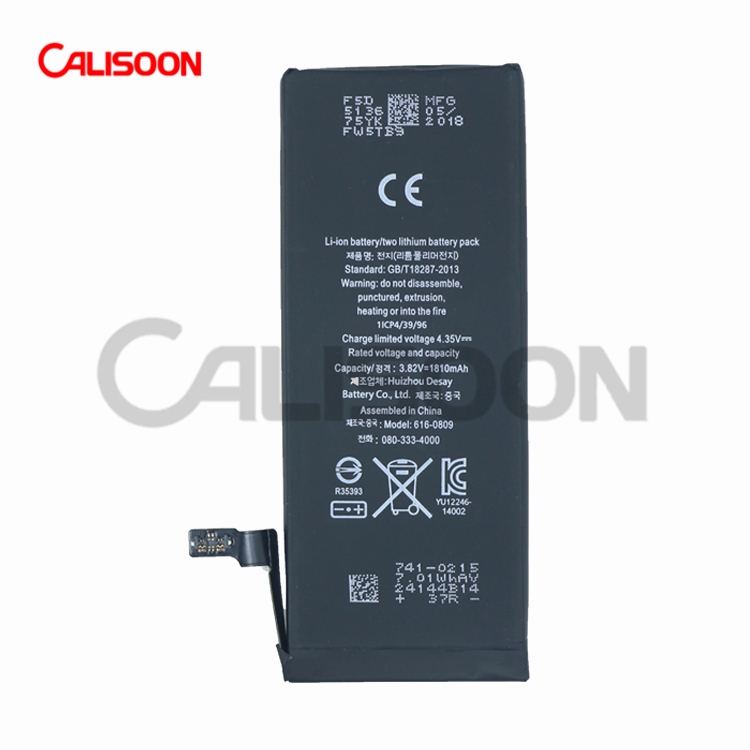 Литий-ионный перезаряжаемый аккумулятор для мобильного телефона Iphone 6 1810 мАч по заводской цене от производителя