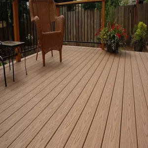 Duurzaam waterdicht FSC 100% gerecycled 3D diepe reliëf wps engineered decking