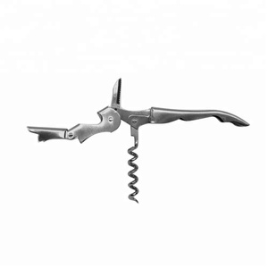 Abridor de botellas de vino sostenible de hierro Premium elegante diseño de Sacacorchos de Metal divertido único precio al por mayor competitivo personalizable - Product Image 5