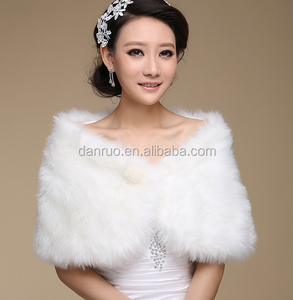 Champion / Ivory <strong>Faux</strong> <strong>Fur</strong> Wrap Shawl Coat <strong>Shrug</strong> Stole Cape, Wedding Bridal <strong>Faux</strong> <strong>Fur</strong> Wrap Shawl Coat <strong>Shrug</strong> - Product Image 5