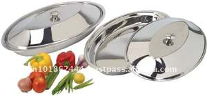 Plats de service indiens en acier inoxydable - Product Image 2