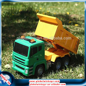 1/18 grande modelo de camión de auto viendo rc camión volquete con sonido y luz carro de descarga eléctrica venta - Product Image 2
