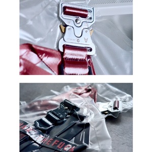 Cinturón táctico de nailon con logotipo personalizado de <span class=keywords><strong>Gina</strong></span>, rojo con metal de liberación rápida para cinturones de tela con hebilla, producto - Product Image 5