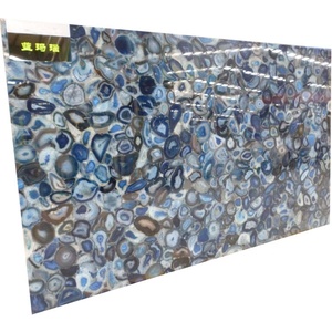 أفضل الأسعار شفافة الأحجار شبه الكريمة بالجملة الأزرق العقيق الرخام في الصين - Product Image 4