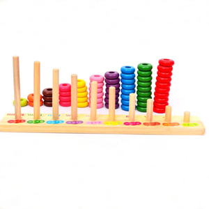 Jeu de comptage intelligent pour enfants, perles en bois, <span class=keywords><strong>abaque</strong></span>, pour compter, équilibre, haute qualité - Product Image 3