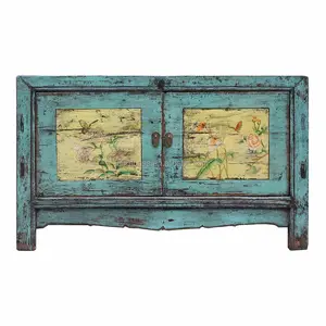 Chinese used wood asian furniture Hand-painted wholesale antique old furniture