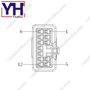 <span class=keywords><strong>Automobile</strong></span> 12Pin Fil Électrique Connecteur Avec Transparent Core Pour Équipement De Diagnostic - Product Image 3