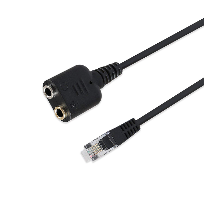 Ksywydu Set di 3 Cavo telefonico RJ9 4P4C a Spirale, Cavo a spirale per