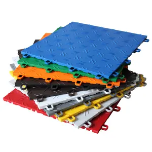 Pvc Garage Tegels Anti-Slip Grijpende Coin Vloeren/Goedkope Vloertegels/Hoge-Sterkte Best Selling Plastic verwijderbare Garage Vloer