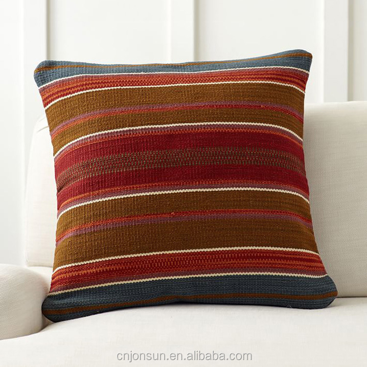 100% хлопок полосой вышитые наволочка хлопок подушка