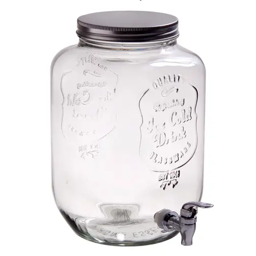 Liên Hệ Nhà Cung Cấp 2 Gallon Glass Jar Nước Giải Khát Juice Dispenser Với Tap