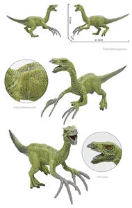 Therizinosaurus Parasaurolophus <span class=keywords><strong>Saichania</strong></span> modelo de dinosaurio de juguete de plástico para niños colección - Product Image 5