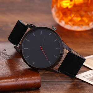 Orologio al quarzo con quadrante grande alla moda <span class=keywords><strong>orologi</strong></span> sportivi in pelle da uomo orologio da polso <span class=keywords><strong>di</strong></span> alta qualità (muslimah) - Product Image 3