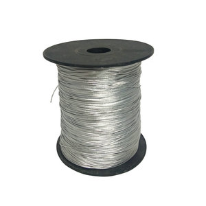 Cuerda elástica plateada para embalaje Longitudes y tamaños personalizados para bodas Festividades y soluciones de etiquetado - Product Image 1
