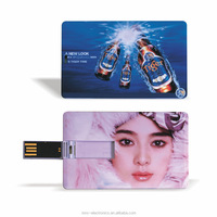 Impression de logo en couleur 4 Go 8 Go 16 Go 32 Go Carte de crédit bancaire Visa d'affaires en forme de clé USB Clé USB sur clé USB
