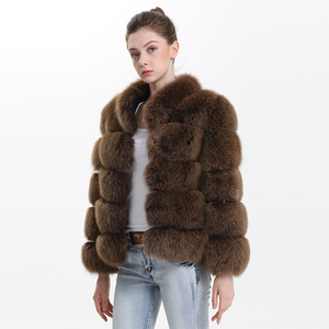 ¡Lo último en invierno! Abrigo de piel Rox para mujer, abrigo suave y grueso de piel Real, abrigo personalizado de zorro para mujer, talla grande <span class=keywords><strong>2018</strong></span> - Product Image 1