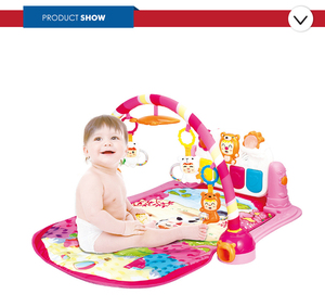 Chine activité musicale gym pliable bébé tapis de jeu avec divers animaux jouets - Product Image 2