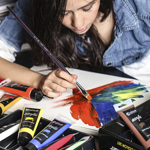 Cọ Vẽ Tóc Taklon Hàn Quốc Chất Lượng Hàng Đầu Dụng Cụ Cọ Vẽ Nghệ Sĩ Tóc Nylon Vẽ Thủ Công - Product Image 6