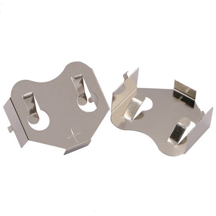 Металлический держатель аккумулятора 3 в CR2477 и отрицательный контакт для печатной платы