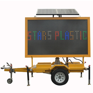 شاشة عرض خارجي الصناعية مصباح led شمسي مقطورة المرور المحمول بالمعلومات إشارة تحذير لوحة علامات رسائل متغيرة للبيع - Product Image 2