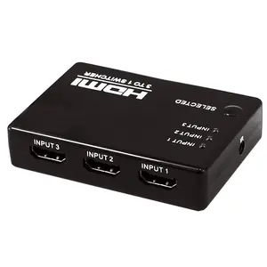 Répartiteur HDMI 3x1 pour lecteur DVD, bouton de remplacement pour boîtier de tv, Blu-ray, playstation 3,Xbox 360