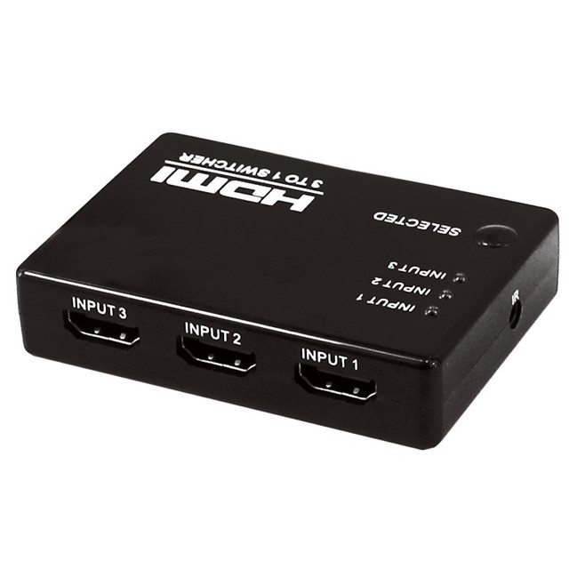 HDMI Switch 3x1 for DVD Player, Blu-ray, Set Top Box, PlayStation3,Xbox 360