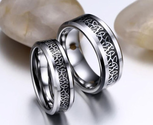 Wedding Jewelry Tungsten <strong>Celtic</strong> <strong>Ring</strong> Wholesale High Quality Fashion for <strong>Men</strong> Trendy Wedding <strong>Rings</strong> for Couples Set and Engagement - Product Image 3