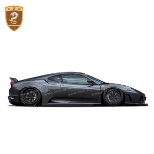 Becquet haut de gamme LB Style <span class=keywords><strong>Ferrari</strong></span> <span class=keywords><strong>F430</strong></span>, jupes latérales, Kit de corps large, lèvre avant, <span class=keywords><strong>prix</strong></span> d'usine, livraison gratuite - Product Image 2