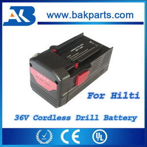 <span class=keywords><strong>Hilti</strong></span> <span class=keywords><strong>Taladro</strong></span> Inalámbrico Reemplazar Li-ion Cargador de Batería 36 V 3000 mAh para <span class=keywords><strong>Hilti</strong></span> B36 - Product Image 1