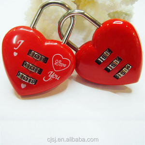 Khóa CH-28B Kết Hợp Cố Định Yêu Thích So Sánh Tình Yêu Hình Trái Tim Mini Khóa Mã Hành Lý - Product Image 3
