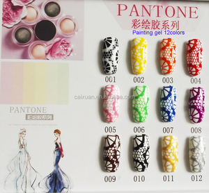 Caixuan Professional Nail Art Paint <strong>Gel</strong>, 12 Colors Nail Artist <strong>Gel</strong>, Painting <strong>Gel</strong> <strong>Kit</strong> - Product Image 3