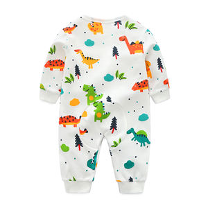 Newborn Vestiti Del Bambino Pagliaccetti Della Ragazza del Ragazzo Del Fumetto Del Dinosauro Stampa 100% Cotone A Maniche Lunghe pigiami Infantili - Product Image 2