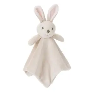 Peluche doudou personalizzato peluche testa di animale farcito con morbido coniglietto peluche soffice coperta in pile di velluto peluche super morbido unicorno