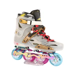 Gran oferta de alta calidad rodillo patines 600X transparente serie en línea libre patines zapatos para niños