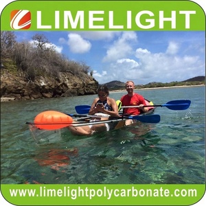 <strong>Double</strong> Seats and Paddles Transparent Canoe <strong>clear</strong> <strong>Kayak</strong> Crystal Canoe Rowing Boat Polycarbonate <strong>Kayak</strong> - Product Image 3