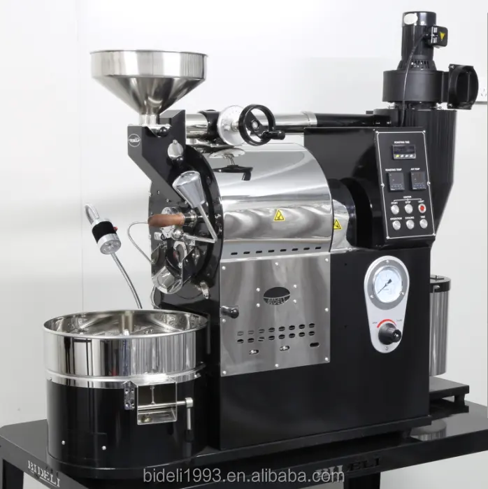 High quality 1kg production electric and gas heating type coffee roaster