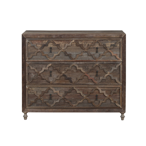 Moderna de gama alta clásico antiguo estilo francés país madera recuperada mano casa dormitorio tallado muebles de cajones - Product Image 1