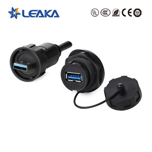   หัวต่อ <span class=keywords><strong>USB</strong></span> แบบ <span class=keywords><strong>A</strong></span> ชนิดเสียบ ตัวเชื่อมต่อกันน้ำ IP67 สำหรับติดตั้งบนแผง  หัวต่อข้อมูล USB3.0 - Product Image 5