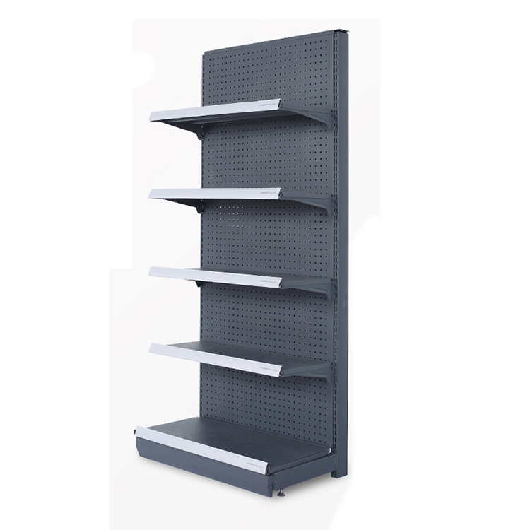 Customized Hot Selling Metal Display Shelf Supermarket Pegboard Display Stand Display Rack Gondola for Snacks