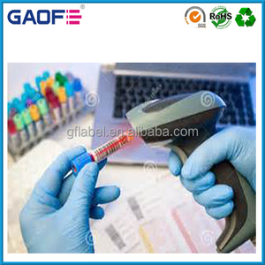 Étiquettes adhésives de codes à barres pour tubes de tests, autocollants pour congélation de tests en laboratoire médical, PET - Product Image 3