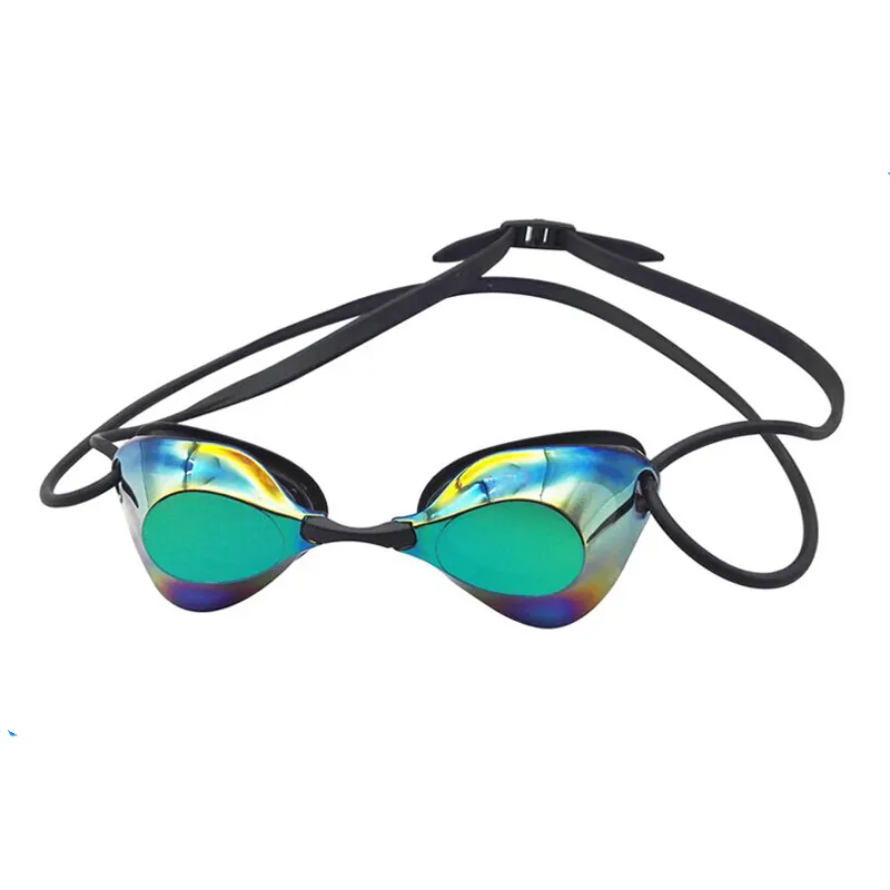 Più nuovo 100% UV proteggere placcatura anti-fog impermeabile di nuoto occhiali di protezione