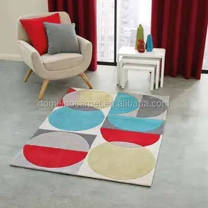 Buntes Dotty Design Schöne Mädchen Zimmer Teppich und Teppich Umwelt freundliches Material Handgemachter Teppich