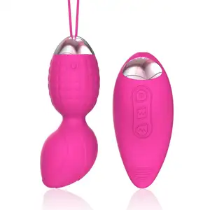 Y.Love Hot Sex Vibrating Eggs Vagina À Prova D 'Água Apertar Exercício Ponderado Kegel Balls Kit remoto sem fio vibrador anal ovo