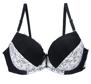 2019 Nice Printing <span class=keywords><strong>Plus</strong></span> Size Sexy Push up Bra para África Europa y América <span class=keywords><strong>Market</strong></span> Big Cup 34-46 D E F - Product Image 3